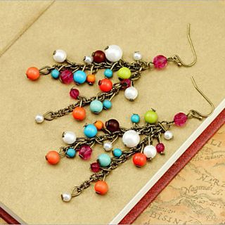 Ginasy Colorful Rosary Earring