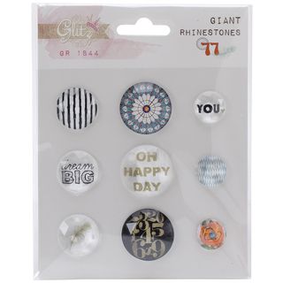 77 Giant Rhinestones 9/pkg