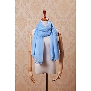 ZICQFURL Womens Korean Style Solid Color Oversized Wild Scarf(Light Blue)