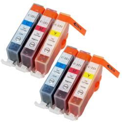 Sophia Global Cli 221 Cyan/ Magenta/ Yellow Ink Cartridges (pack Of 6) (remanufactured) (Cyan, Magenta, YellowBrand Sophia GlobalModel SGCLI221Quantity 6 (2 Each)Maximum yield Up to 420 pages per cartridgeThis high quality item has been factory refurb