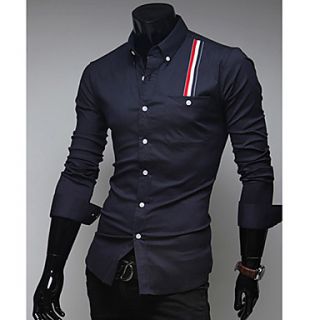MSUIT MenS Fashion Long Sleeve Shirt Z9119