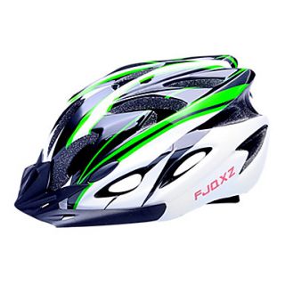 FJQXZ EPSPC Green and Black Integrally molded Cycling Helmet(18 Vents)