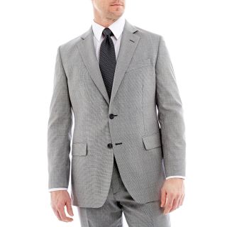 Stafford Mini Houndstooth Suit Jacket, Black/White, Mens