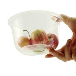 Disposable Plastic Bowl, L11cm x W10.5cm x H1cm