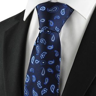 Tie New Blue Paisley Classic Mens Tie Suit Necktie Party Wedding Holiday Gift