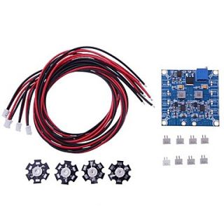 RC LED Flashing Light/Night Light w/LED Board and LED Extension Wire for Quadcopter (4 pcs)