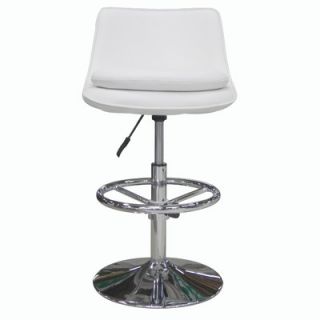 Whiteline Imports Ice Adjustable Bar Stool with Cushion BS1048P BLK / BS1048P
