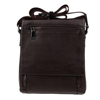 Fashion Head Layer Cowhide High Grade Mens Magnetic Cover Business Bag