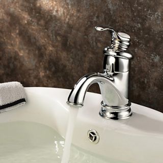 Classic Brass Bathroom Sink Faucet   Chrome Finish
