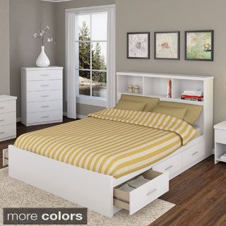 Sonax 2 piece Queen Storage Bed Set With Bookcase Headboard