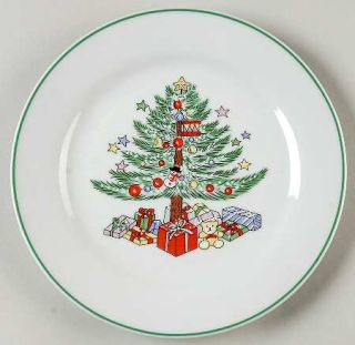 Continental Pride Cpd1 Salad Plate, Fine China Dinnerware   Christmas Tree/Prese