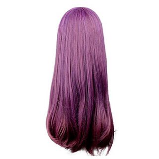 High Quality Cosplay Synthetic Wig Harajuku Style Lolita Purple Mixed Color Long Wavy Wig