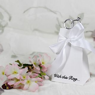 With This Ring White Favor Box (Set of 12)