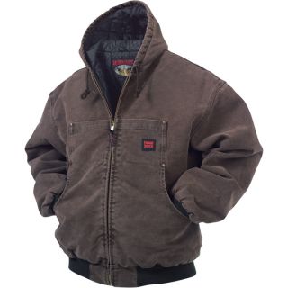 Tough Duck Washed Hooded Bomber   3XL, Chestnut