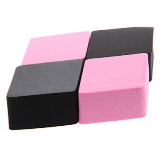 FourPcs Solid Color Rhombus Shaped Nature Sponges Powder Puff for Face