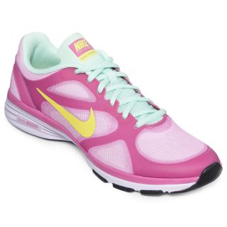 Nike Dual Fusion Womens Training Shoes, Pnk Violet Ylw