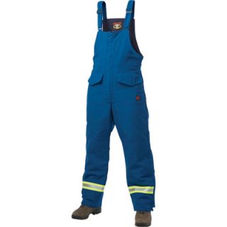 Tough Duck Flame Resistant Lined Bib Overall   Royal Blue, Small, Model# F77601