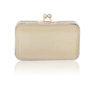 Stainless Steel Shell With Rhinestone Evening Handbags/ Clutches