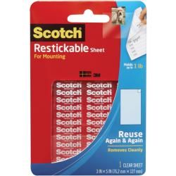 3m Scotch Reusable Clear Mounting Sheet