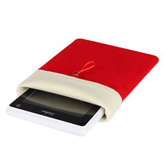 Protective Soft Cloth Pouch Case for 7 Inch Tablet (Red)
