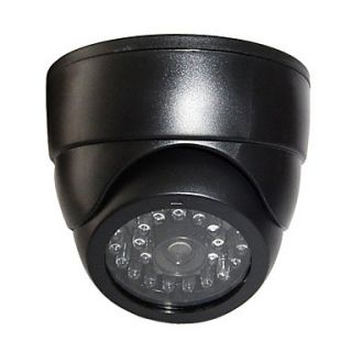 Simulated Security Dome Camera with Blinking Red LED