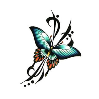 5 Pcs Butterfly Waterproof Temporary Tattoo(6m6cm)