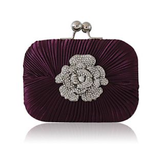 Silk With Crystal/ Rhinestone/ Flower Evening Handbags/ Clutches More Colors Available