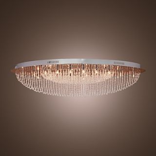 Modern Crystal Flush Mount with 24 Light