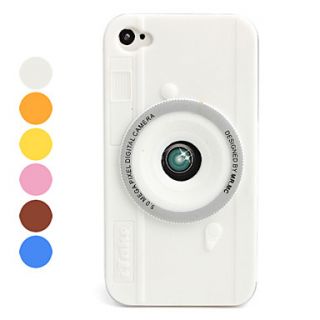 Camera design Soft Silicone Case for iPhone 4/4S
