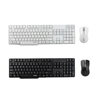 Rapoo 1800 Pro USB Wireless Optical QWERTY Keyboard and Mouse (Assorted Colors)