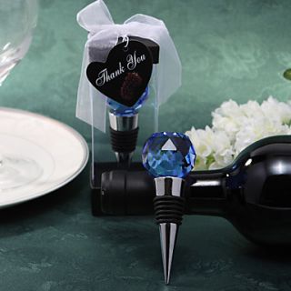Blue Crystal Ball Wine Stopper