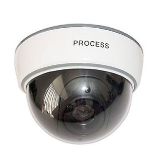 Dummy Security Dome Camera with Blinking Red LED