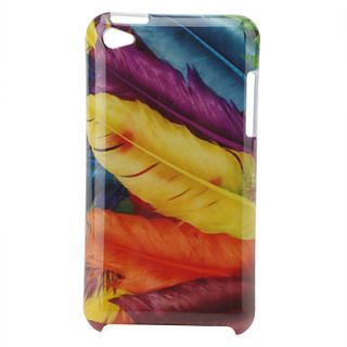 Retro Protective Hard Case for iPod Touch 4 (Feather)