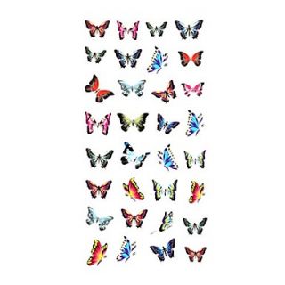 5 Pcs Butterfly Waterproof Temporary Tattoo(12.5cm6.5cm)