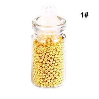 Nail Art Bead Glass Bottles Decoration UV Steel Balls