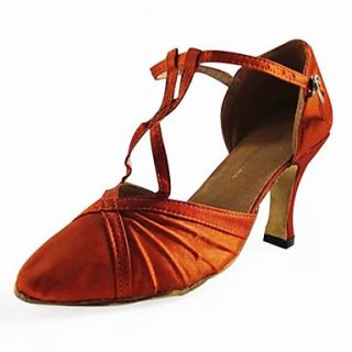 Customized Satin Ruched Latin/Ballroom Performance Shoes (More Colors)