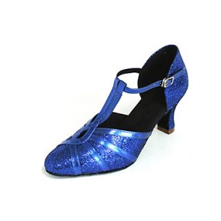 Customized Sparkling Glitter Keyhole Latin/Ballroom Performance Shoes (More Colors)