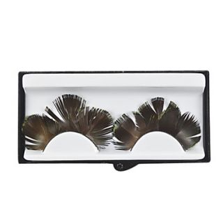 Gold Feathery Lashes for Party and Salon Studio Makeup
