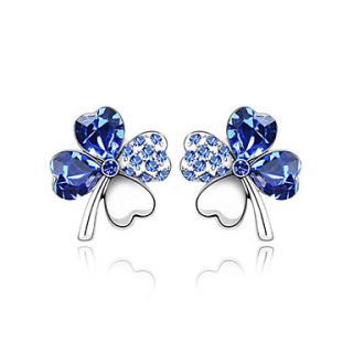 High Quality Alloy And Crystal With Platinum Plated Earrings More Colors Available