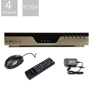 Ultra Low Price 4 Channel H.264 DVR (VGA Output, Network)