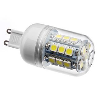 G9 3W 27x5050SMD 210LM Natural White Light LED Corn Bulb (220 240V)