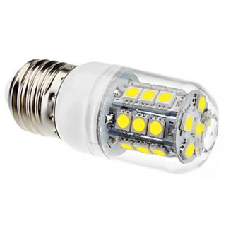 E27 3W 27x5050SMD 230LM 5500K Natural White Light LED Corn Bulb (220 240V)