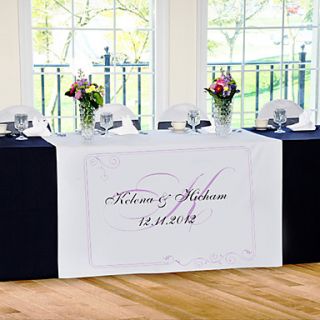 Personalize Reception Desk Table Runner   Simple Style