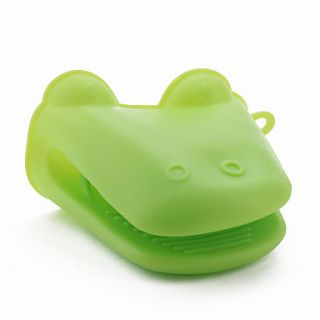Hippo Shaped Silicone Oven Mitt Insulated Glove (Random Color)