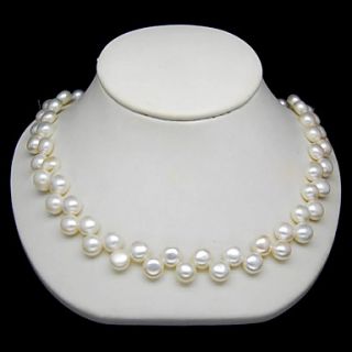 Elegant 8 9MM Pearl Necklace – 16 Inch