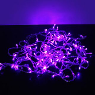 10M Purple 100 LED Christmas Fairy String Light 8 Sparking Modes (220V)