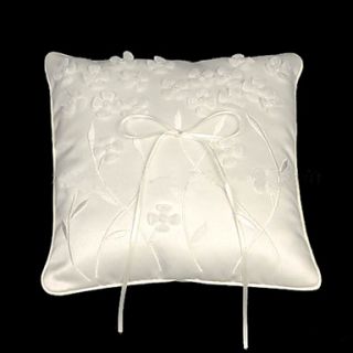 Wedding Ring Pillow With Vivid Little Flowers