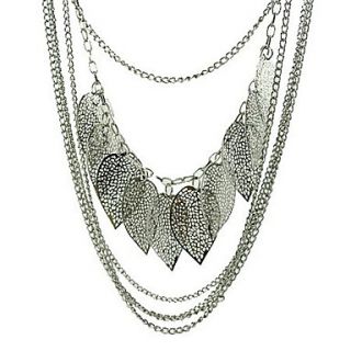 Silver Leaves Necklace