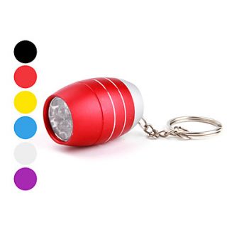 Barrel Shape 6 LEDs Keychain Flashlight