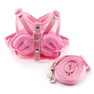 Angel Wings Body Harness with 4ft Leash for Dog (Small, 38 45cm/15 18inch)